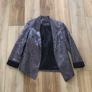 Top shop metallic blazer